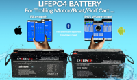 Baterai Lithium Ion CYCLENPO Tahan Air Ip67 Deep Cycle Lifepo4 24V 80ah untuk Motor Trolling/perahu/motor trolling listrik