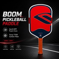 Pala de Pickleball GEN5 Omni Alargada, Termoformada, Fibra de Carbono T700, Núcleo de Espuma EPP, Aprobada por la USAPA, Raqueta Profesional, OEM Personalizada