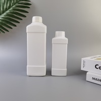 Bouteille de détergent à lessive multi-formes en HDPE, contenant de poudre à laver mate à large ouverture, conservation de la maison 500ml 1L 2L, vente en gros