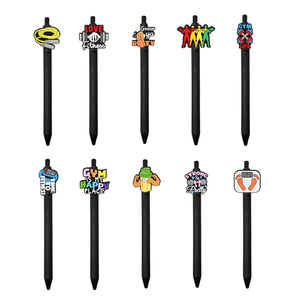 Stylo publicitaire avec patch de gymnastique <span class=keywords><strong>sportive</strong></span>, stylo promotionnel pour équipement de fitness, stylo avec logo pour accessoires de fitness à domicile - Product Image 1