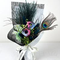 Bouquet de roses naturelles préservées, longue durée, populaire, en gros, couleur personnalisée, cadeau du Nouvel An, fête des mères, Saint-Valentin