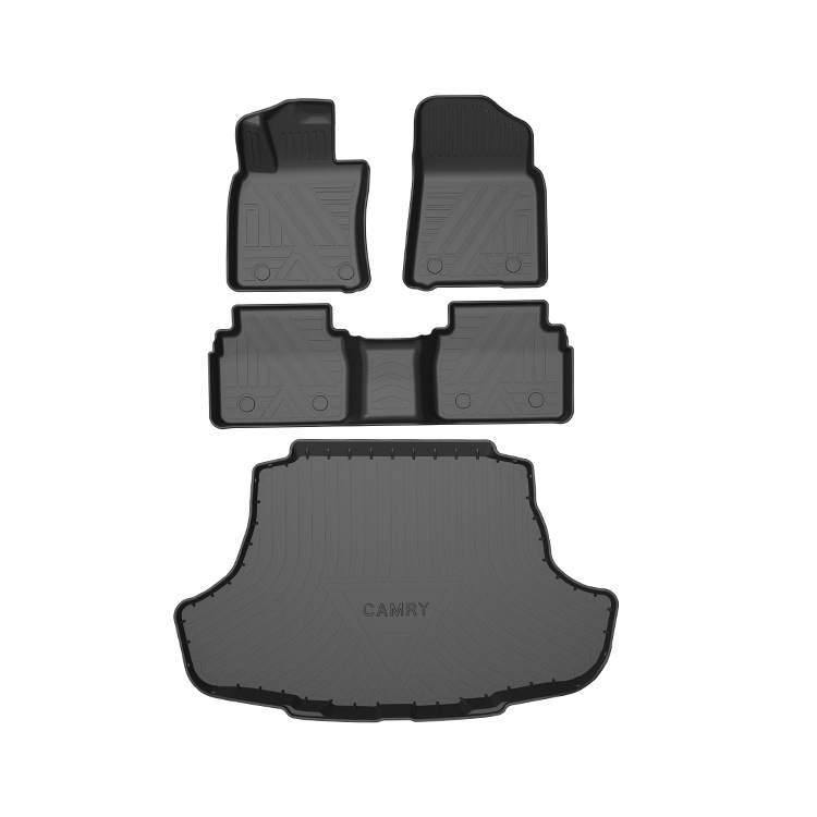 TPE Car Floor Mats for Toyota Camry 2019+ – Front & Rear All-Weather Floor Mat Set - View 3