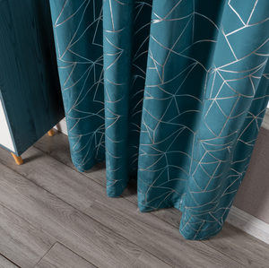 Tissu 100% polyester de luxe style européen, décoratif, en velours, rideaux occultants pour le salon, hôtel, personnalisé - Product Image 3