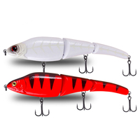 Fabrication 230mm 125g waterboy 3 section multi articulé appât gros leurres de pêche multi articulé Leurre