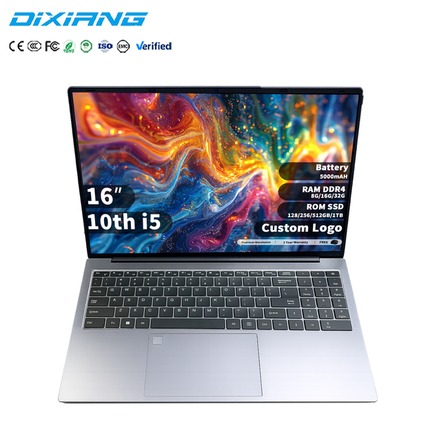 Laptop Intel Core I5 10th Gen 1035G4 16 Inch 8GB RAM 1TB SSD IPS Full HD Backlit Keyboard Business Notebook Portable Computer PC