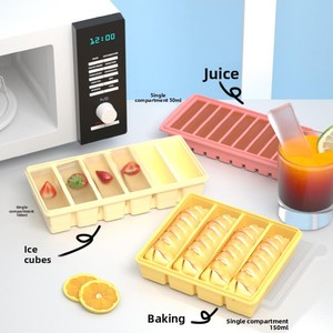 Moule à glaçons rectangulaire en silicone de qualité alimentaire, nouveau design, bac à glaçons en silicone - Product Image 1