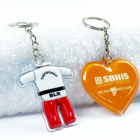 Porte-clés clignotant personnalisé porte-clés 3D lumineux porte-clés personnalisé en plastique souple PVC LED réfléchissant