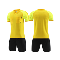Maillots de football personnalisés avec logo, nom, numéro et commandes d'équipe – Ensemble uniforme d'arbitre de football pour hommes et femmes