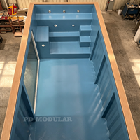 Piscine hors sol en conteneur anti-corrosion de 20 pieds, robuste et étanche