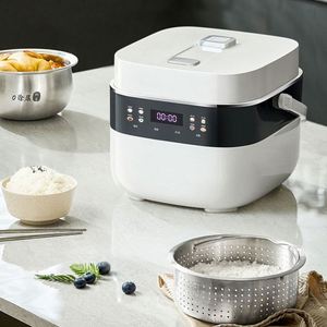 Cuisinière à riz électrique intelligente pour la maison avec fonction faible teneur en sucre, pot intérieur en acier inoxydable de 3 L, contrôle numérique, fonctions multifonctions - Product Image 1