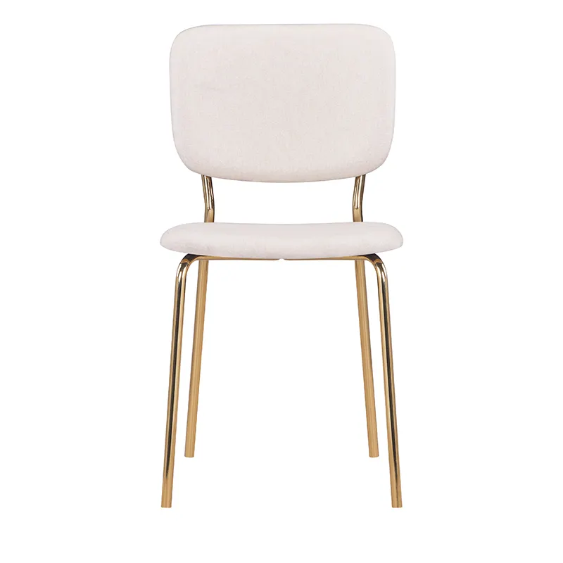 Facttory fiyat lüks sherpa kumaş sandalyeler basit modern yemek oturma odası restoran satışa nordic kadife yemek sandalyesi