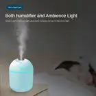 Cool Mist H2O Humidificadores portáteis de LED para casa, quarto e carro, purificador de ar pequeno e fofo