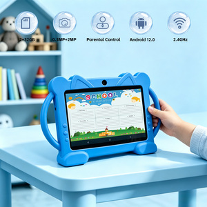 Custodia per Tablet con Supporto da Manubrio 7" Android 12 MTK 2GB 32GB Angolo Regolabile Videoconferenze a Mani Libere WiFi FM Type-C per Bambini - Product Image 5