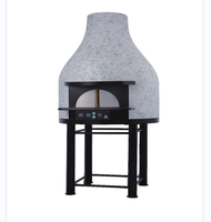 Four à pizza électrique à dôme en mosaïque pour boulangerie commerciale avec armoire