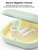 Étui populaire personnalisé et lavable à fermeture magnétique pour appareil orthodontique et aligneur dentaire, idéal pour les voyages