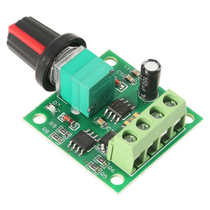 ตัวควบคุมความเร็วมอเตอร์ PWM DC 1.8V-2A พร้อมสวิตช์ปรับความเร็ว 3V 5V 6V 12V โมดูลอิเล็กทรอนิกส์ 1803BK - Product Image 4