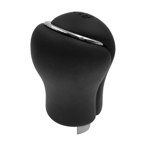 Pommeau de levier de vitesse en cuir noir électroplaqué pour Toyota Hilux, design ergonomique - Product Image 2