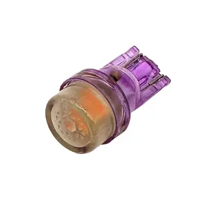 ADT personnalisé violet transparent T10 194 #555 Wedge non ghosting 2 Led 5630 SMD lentille plate ac 6.3 volt diamant flipper LED