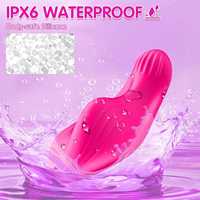 Vibrateurs miniatures en silicone pour femmes, 9 modes de vibration, contrôle à distance par application, 100% étanche IPX7, rechargeable
