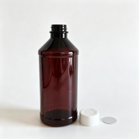Vente directe usine – Bouteilles rondes en PET ambré de 250 ml avec bouchon à vis et boîte livret pour boissons (OEM)