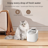 Fontaine à eau pour chat OEM 4L WiFi Tuya App, plateau en acier inoxydable, fontaine à eau automatique à écoulement continu, ultra silencieuse, distributeur d'eau potable pour animaux de compagnie