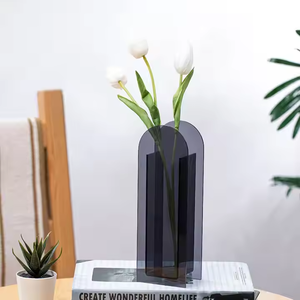 Vaso di decorazione per soggiorno con mobili in acrilico semplice colorato vaso di fiori - Product Image 1