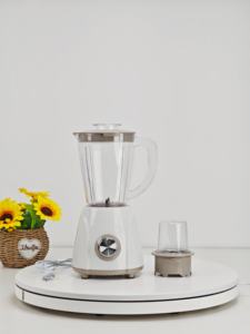 Mixeur Électrique Robuste 250W <span class=keywords><strong>2</strong></span> Vitesses, Extracteur de Jus de Fruits, Moulin à Grains de Café, Appareil de Cuisine Mini Portable 1.4L - Product Image 2