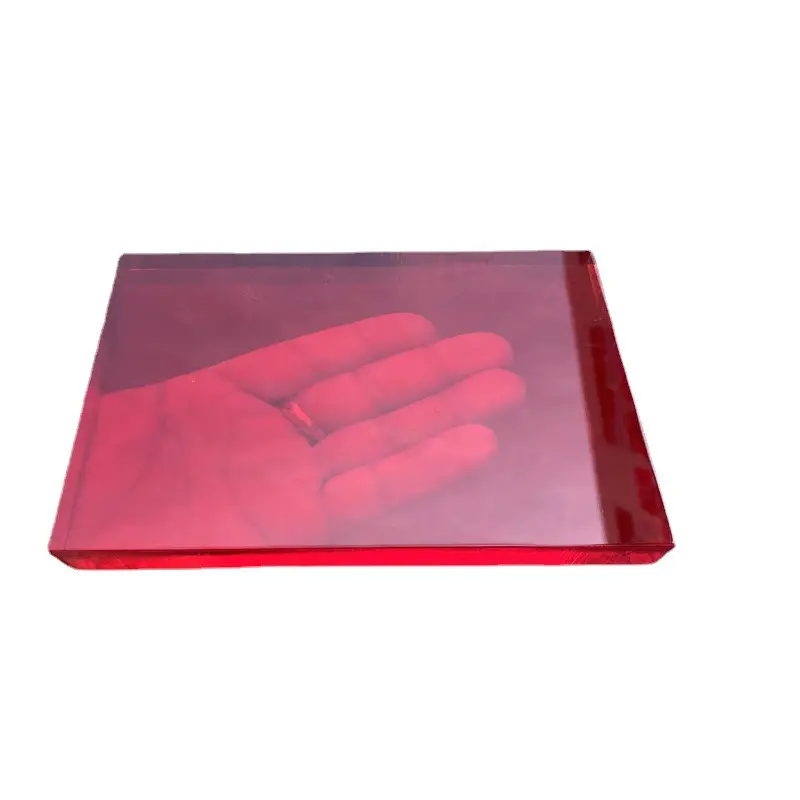 Bianco, rosso, blu, giallo colore trasparente 4x8 piedi prodotto in Plexiglass rosso 3mm 5mm PMMA foglio acrilico rosso personalizzato