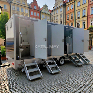 Remolque de Baño Portátil de Lujo Móvil VIP Certificado 2025, Contenedor de 20 pies con 4 Compartimentos, Baño y Aseo, en Venta - Product Image 4