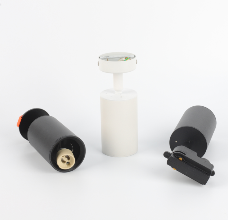 Aluminiumled track light fixture housing with GU10/ MR16 led track lights