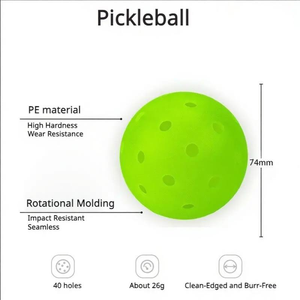 ลูกพิคเคิลบอล Factory Direct X40 Hard PE แบบ 40 รู สำหรับการแข่งขันกลางแจ้ง น้ำหนักเบา ราคาโรงงาน รับทำโลโก้ตามสั่ง - Product Image 3