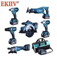 Kit combiné sans fil avec moteur sans balais 21V, batterie lithium-ion, personnalisable OEM, 1 ensemble - Prix avantageux