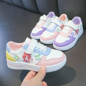 Sneakers per Bambini di Alta Qualità con Disegni Cartoon, <span class=keywords><strong>Scarpe</strong></span> <span class=keywords><strong>Sportive</strong></span> per Bambine, <span class=keywords><strong>Scarpe</strong></span> Casual per Bambini con Suola Piatta in Pelle - Product Image 5