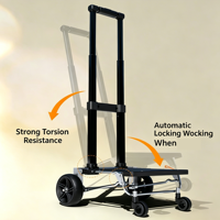 Chariot de courses pliable Jialai 46L avec roues robustes pour escaliers, en tissu Oxford de haute qualité, charge maximale 80 kg