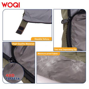 Saco de dormir tipo sobre WOQI, color caqui oscuro, de nailon transpirable y ultraligero para adultos, para senderismo, camping y clima frío. - Product Image 5