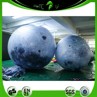 Ballon lunaire gonflable géant personnalisé de haute qualité avec matériau en PVC/tissu Oxford pour la publicité promotionnelle
