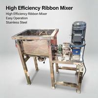 Mélangeur à tambour SUS316L 500L, mélangeur à ruban de qualité alimentaire, machine à mélanger la poudre en acier inoxydable pour la production industrielle