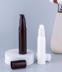 Wholesale Eco-friendly Recyclable Plastic Airless Bottles Cylinder Shape Silk Screen Printed 15ml 30ml 50ml <b>Vacuum</b> <b>Pump</b> Cosmetic - Product Image 2