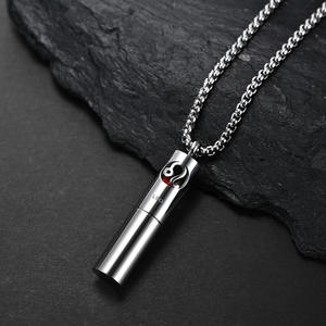 Cold neutral wind Zodiac perfume essential <strong>oil</strong> aromatherapy bottle stainless steel pendant fashionable men and women necklace we - Product Image 2