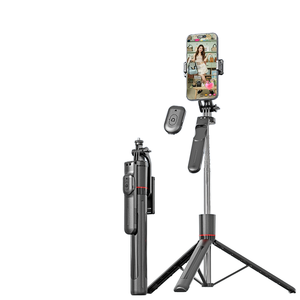 Palo de Selfie Multifuncional Plegable con Control Remoto Inalámbrico Extensible, Trípode Desmontable con Control Remoto para Selfies con <span class=keywords><strong>el</strong></span> Teléfono, Viajes - Product Image 1