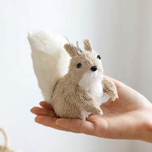 Sisal Woodland animale Mini <span class=keywords><strong>albero</strong></span> <span class=keywords><strong>di</strong></span> <span class=keywords><strong>natale</strong></span> ornamenti <span class=keywords><strong>di</strong></span> paglia <span class=keywords><strong>di</strong></span> Sisal animali statuette ornamenti <span class=keywords><strong>di</strong></span> <span class=keywords><strong>natale</strong></span> per decorazioni rustiche <span class=keywords><strong>di</strong></span> <span class=keywords><strong>natale</strong></span> - Product Image 4