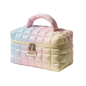 Sac de voyage multifonctionnel portable en polyester léger, style coréen, avec fermeture éclair à motif diamant et poignée souple, couleur dégradée personnalisée - Product Image 5