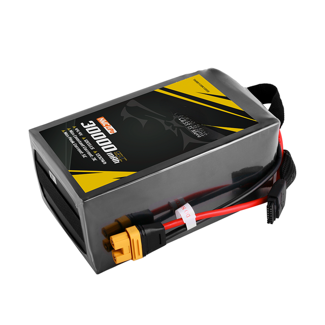 HOT SALE TATTU Semi-Solid 30000mAh 5C 44.4V 12S1P G-Tech Lipo Battery Pack With AS150U-F