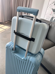 Valise de maquillage portable bleu clair de 14 pouces personnalisée en usine, étui de voyage OEM ODM, <span class=keywords><strong>bagage</strong></span> cabine portable - Product Image 5