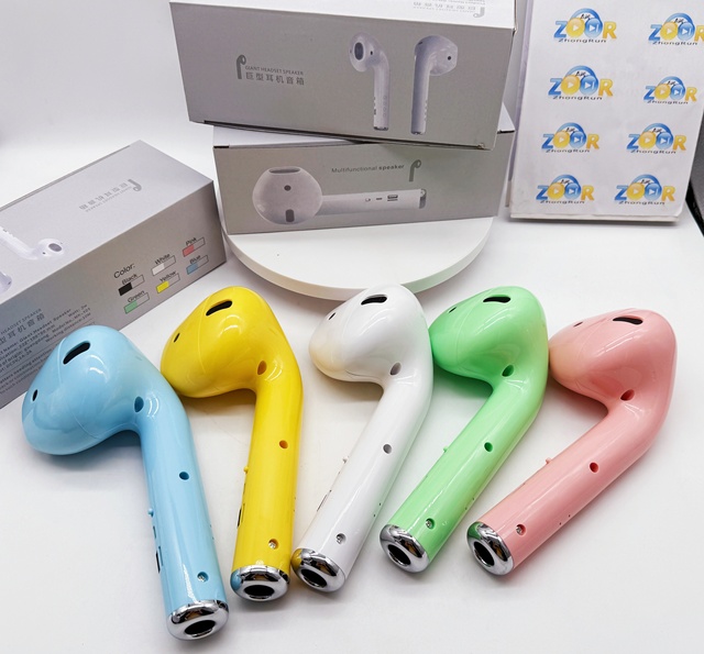 MK-101 Giant Headset Shape Speaker Creative Design Rechargeable TWS Multifunctional Wireless Speaker Support TF FM Radio As Gift