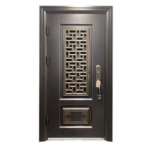 Mehrzweck-Haupttor Moderne Designs Außen-Eingangstüren Schmiedeeisen-Sicherheits stahltüren für Häuser Villa - Product Image 4