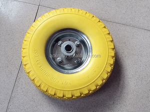 10 Inch <strong>Pneumatic</strong> Rubber Wheel Dust-proof Cover Beach Cart Foam Tire Solid Inflatable Heavy Duty <strong>Caster</strong> Wheels CE Certified - Product Image 2