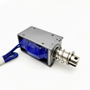 DC 12V <span class=keywords><strong>24V</strong></span> 솔레노이드 SM1253S-1 15MM 스트로크 대형 추력 강력 푸시 풀 전자석 21.6W 10% 듀티 사이클 트랙션 스크류 - Product Image 1