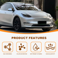 Película Protectora de Pintura para Automóviles Alexander Silver TPU, Cambia de Color, PPF con Recuperación de Calor, Resistente a Arañazos, Garantía de 10 Años