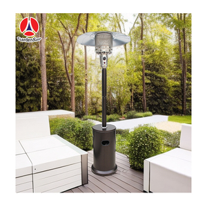 Calentador de gas para patio Calentador de gas de <span class=keywords><strong>seta</strong></span> dorada martillada <span class=keywords><strong>Estufa</strong></span> <span class=keywords><strong>exterior</strong></span> Cilindro de gas - Product Image 1
